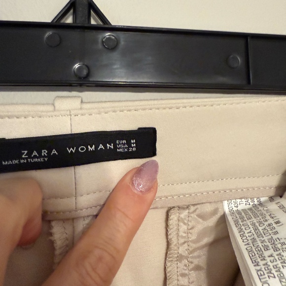 Zara Khaki Ankle Slacks - 28 - Picture 5 of 10